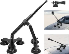 Car Mount Kit w/ 5 Suction Cups and 59in Invisible Stick for 360 Action Cameras