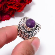 Purple Amethyst - Mashamba Designer Handmade 925 Sterling Silver Ring S.7 R98319