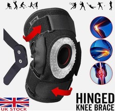 Hinged Knee Brace Support for Arthritis Injury Recovery With Side Stabilizers UK