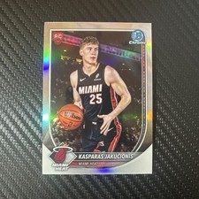 2025-26 Topps Bowman Chrome Kasparas Jakučionis Red Rookie Redemption Heat Rare 