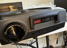 Kodak Carousel 800 35 mm Slide Projector with Case TESTED 