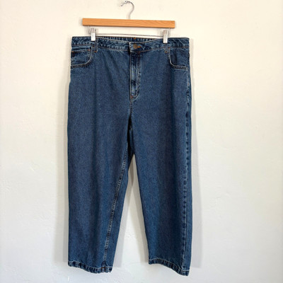 Lucy and Yak Jeans Women Size 38 Blue Organic Cotton Tapered Crop