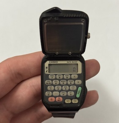 Casio Flip Top Datenbank FTP-30 Analog-Digital Taschenrechner ersetzt Armband