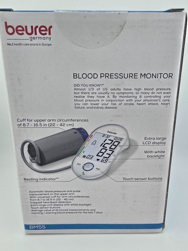 Máquina de presión arterial Beurer Universal Cuff, funciona con pilas, BM55 - Imagen 2 de 4