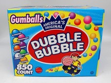Dubble Bubble Chewing Bubble Gum 850 Count Bulk Vending 1" Assorted Gumballs