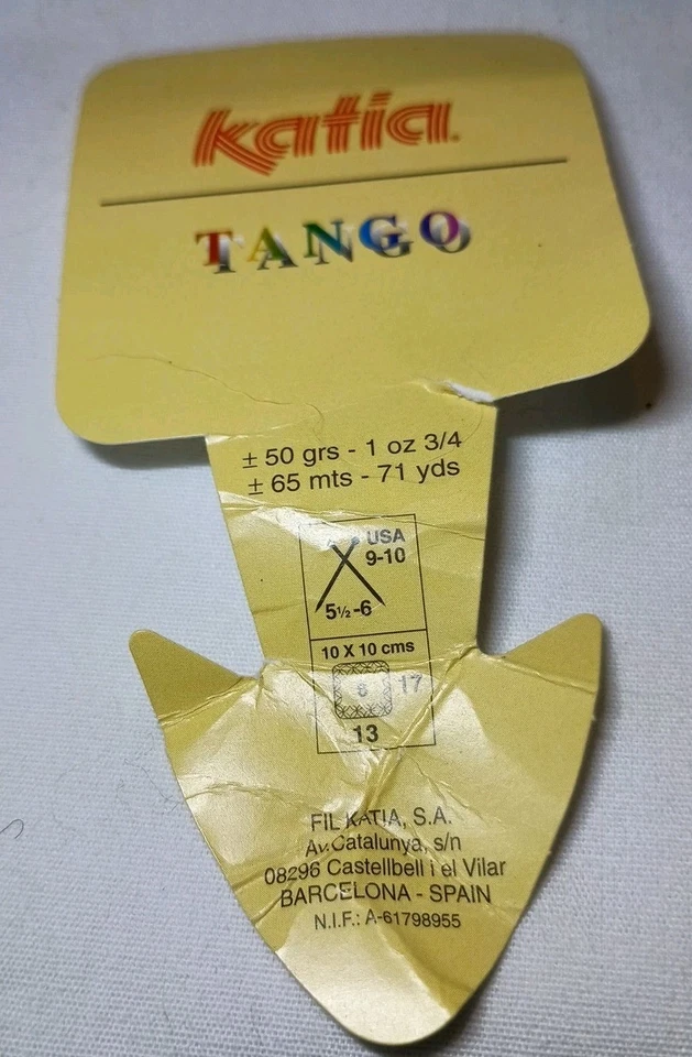 Katia Yarn Color#3506/Tango - Black Gray & Silver 50g/71yds - Lot of 2 Balls - Image 2 of 3