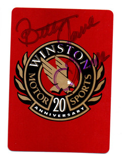 NASCAR BETTY JANE FRANCE AUTHENTIC AUTOGRAPHED CARD