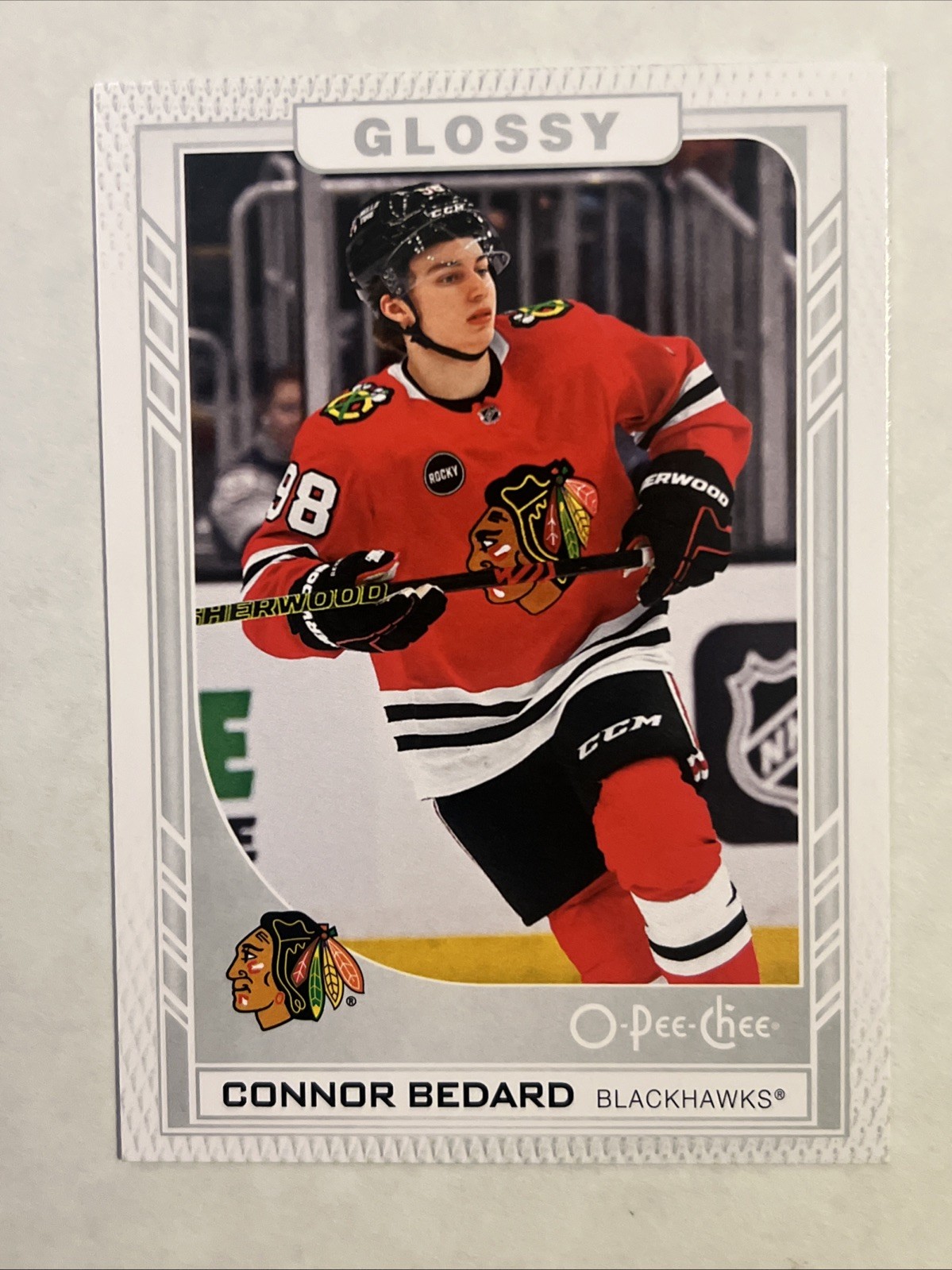 🏒 2023-24 Upper Deck Hockey OPC Glossy Base Card Rookie #R-47 Connor BEDARD 🏒