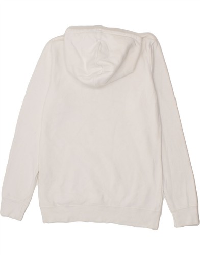 RUSSELL ATHLETIC Womens Hoodie Jumper UK 14 Medium White Cotton BS16 - Picture 2 of 3