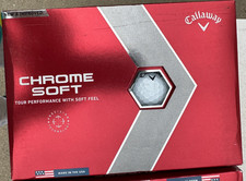 CALLAWAY 2022 CHROME SOFT Golf Balls - White Pack of 12 NEW