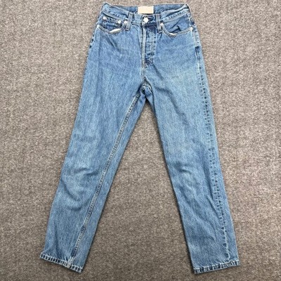 Everlane The 90s Cheeky Jean Medium Wash High Rise Organic Cotton Straight 25R