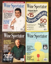 2004 Wine Spectator Magazine - Lot of 4 Aug 31, Sep 15, Sep 30, Oct 15 