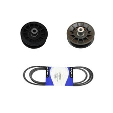 Deck Belt w/Pulleys Fits Husqvarna Replaces 130969 Made with Aramid