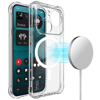 IMAK For Nothing Phone (4a) Pro Shockproof Clear Soft Wireless Charge Case Cover