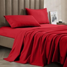 Premium 1800 Hotel Quality Wrinkle-Resistant 4-Piece Microfiber Sheet Set Luxury