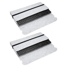 2Pcs 43 x 18 cm 104 Keys Keyboard Case for Mechanical Keyboards, Gray