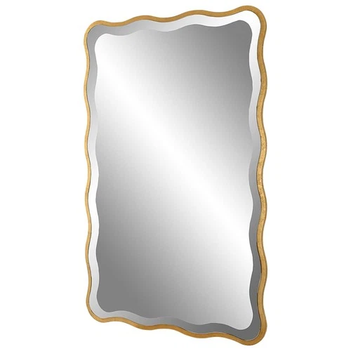 Uttermost 09827 Aneta 23" W x 35" H Rectangular Framed Bathroom - Gold - Picture 4 of 5
