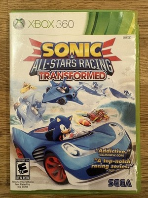Sonic & All Stars Racing Transformed Microsoft Xbox 360 2012 Manual Tested