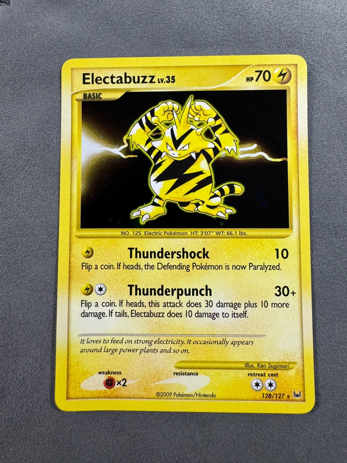 Pokémon Electabuzz 128/127 Platinum Holo