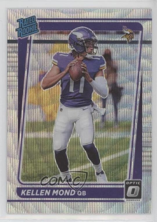 2021 Panini Donruss Optic Rated Wave Prizm 41/299 Kellen Mond #221 Rookie RC pj5