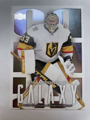 2025-26 SkyBox Metal Universe #CG-1 Adin Hill Championship Galaxy Golden Knights