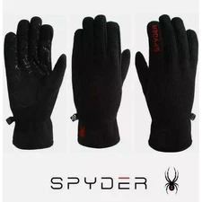 NWT Lot 2 PR Spyder Core Conduct Men's Gloves Sz M Touchscreen Compatible Black