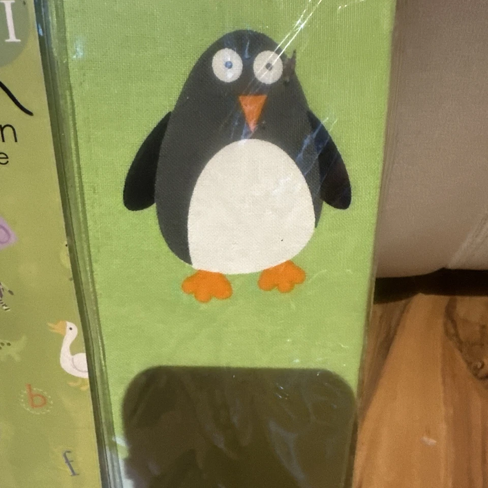 Cortina de ducha Bambini by Kassatex Zoo Friends 100 % tela algodón 72" x 72" nueva en paquete Foto 3 de 4