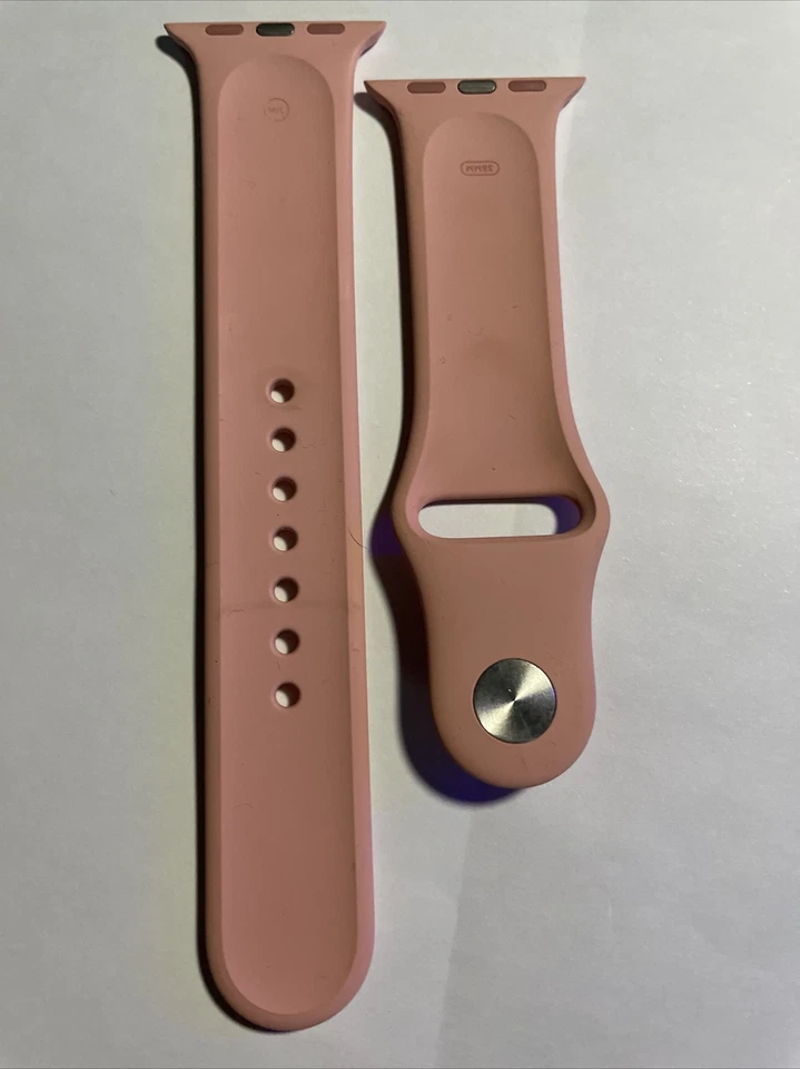 Original Apple Watch Series Correa Deportiva Rosa Claro 38mm M/L Pin Plateado Foto 2 de 4