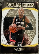 Ray Allen 2020-21 Panini Optic Winner Stays Ray Allen Basketball Card #17 Heat