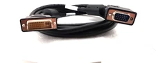 8FT DVI-I, DUAL LINK, MALE TO VGA MALE(HD15) CABLE ADAPTER BLK WITH EMI FILTERS