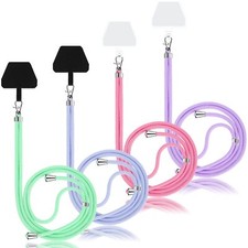4 Pcs Universal Cellphone Lanyard Around the Neck Phone Patch Straps