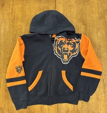 Chicago Bears NFL Team Apparel Zip Hoodie Navy Youth Medium