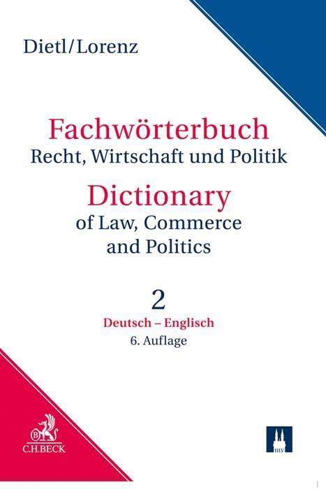 Thumbnail - Fachwörterbuch Recht, Wirtschaft Und Politik Band 2: Deutsch -