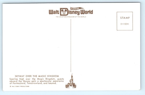 CLOSED in '98 Skyway Over Park Walt Disney World Resort Florida Vintage Postcard - Picture 3 of 4
