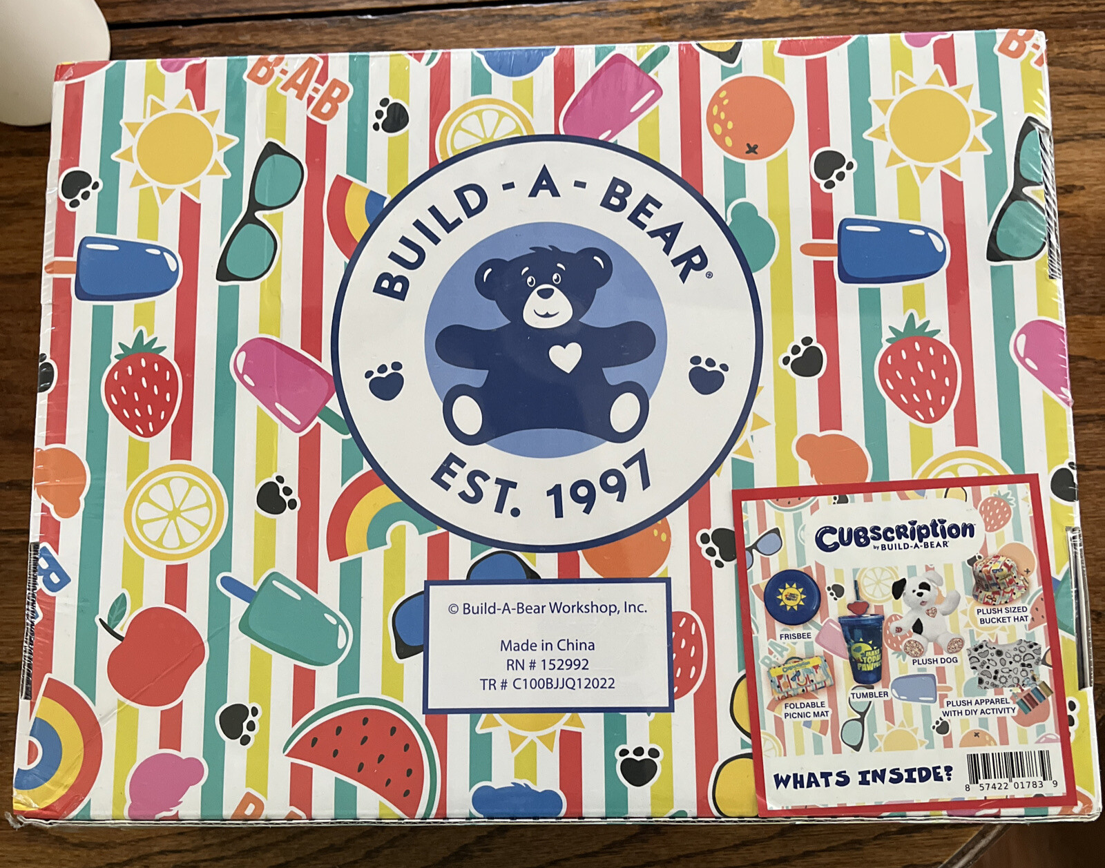 New Build-a-Bear Workshop Summer Cubscription Box Plush Puppy Dog Accessories-image