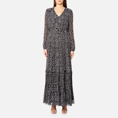michael kors maxi dress with sleeves