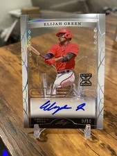 2022 Leaf Trinity Baseball - Elijah Green - Clear Rookie Auto #/10 SSP 🔥📈