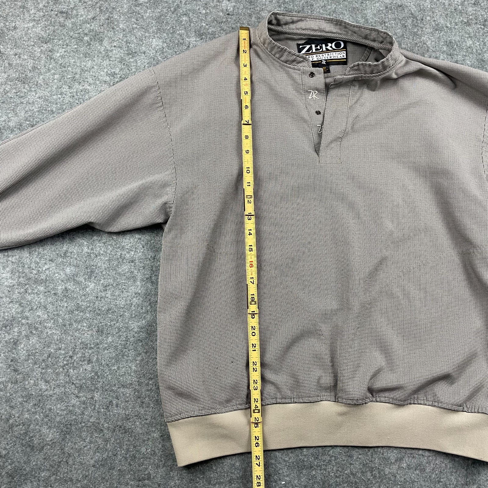 Zero Restriction Pullover Men M Brown Snap Puppys… - image 6