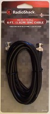 6 Foot BNC Coaxial Cable RG-59 75-Ohm Male Plug to Male Plug RadioShack 278-990