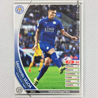 Panini WCCF 2016-17 Leonardo Ulloa Sealed Leicester City EXTRA Argentina Japan