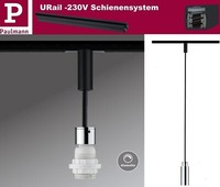 Paulmann Urail 2Easy Basic Pendelleuchte Max. 20W E27 Schwarz Matt Chrom 230V