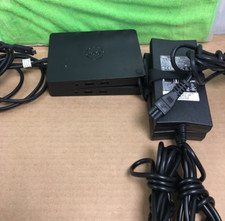  X2 Dell WD15 K17A001 Model K17A USB-C Docking Station W/ AC Adapter TESTED