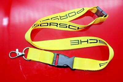 PORSCHE Schlüsselband in Racing gelb NEU 911 24h Le Mans 2022 Speed   Yellow