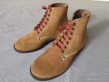 Vintage US Army Kampfstiefel Roughout Service Boots Schn&uuml;rstiefel WW2 Rockabilly