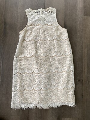 chinese dress ladies Sleeveless Laser Cut Shift Dress by Badgley Mischka