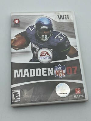 Madden NFL 07 Nintendo Wii 2006 CIB Complete Video Game Tested Football ...