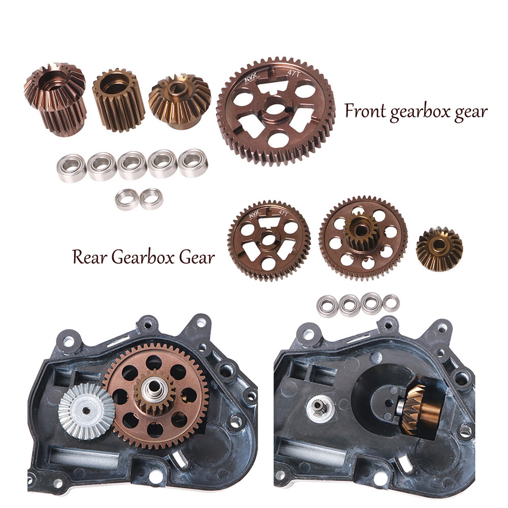Tamiya 1/10 Hotshot II 2024 4WD RC Metal Gear Front Rear Gearbox Upgrade