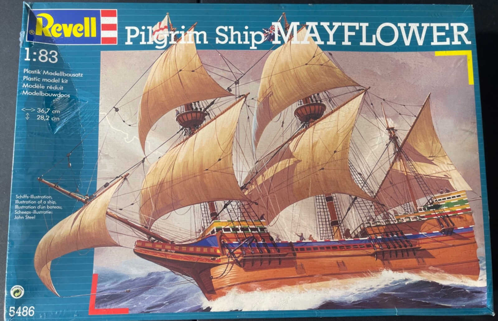 Revell Mayflower Pilgrim Ship 5486 1/83 FS NEW Model Kit ‘Sullys