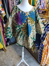 African Casual Ankara Cotton Nigerian Kaftan Top Simple Style