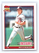 1991 Topps #762 Mitch Webster